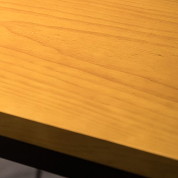 Brown Bar Table in Metal and Wood Indoor Lounge Bar Table for Living Room Clearhalo 'Bar Furniture' 'Bar Tables' 'bar_tables' 'furn' 'furn_bar_tables' 'Furniture' 'furniture_bar_tables' 'Kitchen & Dining Furniture' 1200x1200_49a02ec4-219e-4171-9b71-9402c36c8eb3