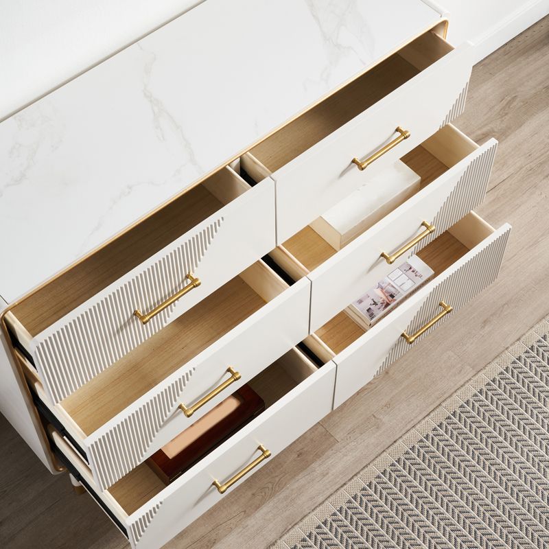 Sinterita Stone Casa di stoccaggio Sideboard di lusso Scheda laterale di lusso