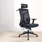 Silla de escritorio moderna Silla de malla para computadora Silla de oficina ergonómica en negro/gris