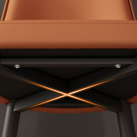 Faux Leather Dining Chair Industrial Style Parsons Side Chair