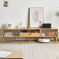 Natural 2-Door TV Stand Scandinavian Wood TV Console With Shelf Clearhalo 'furn' 'furn_tv_stands_entertainment_centers' 'Furniture' 'Living Room Furniture' 'TV Stands & Entertainment Centers' 'TV Stands & Media Storage Furniture' 'tv_stands_entertainment_centers' 1200x1200_49a120bb-796d-406f-b5aa-ac82d5a0f3a6
