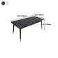 Rectangle Sintered Stone Dining Table Traditional Luxury Dining Table with Black Frame Clearhalo ' dining_table' 'Dining Tables & Seating' 'Dining Tables' 'furn' 'furn_dining_table' 'Furniture' 'furniture_dining_table' 'Kitchen & Dining Furniture' 'kitchen&dining_furn' 'kitchen' 'kitchen_dining_table' 1200x1200_49a17f6f-9c17-46f5-84ac-d452d328cce6