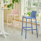 Backorst moderno sgabello da bar in plastica da bar scavato in plastica con 4 gambe