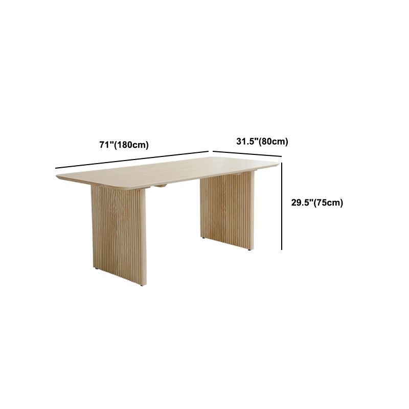 Rechthoekige eettafelset 1/2/5 stuks massief houten eettafel en stoelen