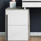 Contemporary Vanity with Padded Stool Engineered Wood Dresser in Glossy Finish