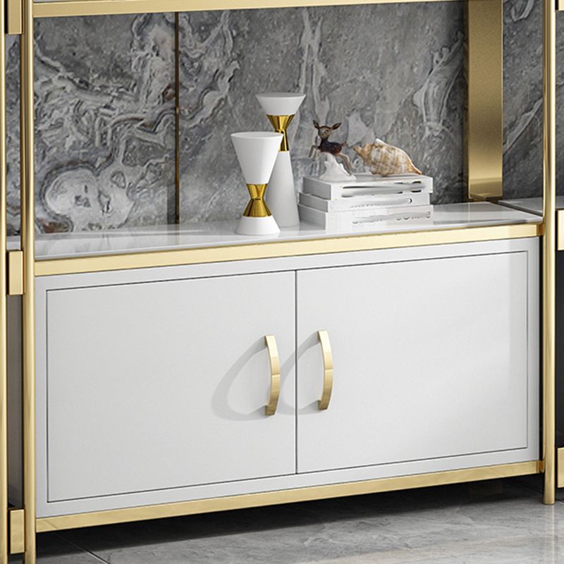 Glam Style Bookcase 12"W 79"H Open Back Bookshelf for Study Room Home Office Clearhalo 'Bookcases' 'furn' 'furn_bookcases' 'Furniture' 'furniture_bookcases' 'kitchen' 'kitchen_bookcases' 'Living Room Furniture' 'Office Furniture' 1200x1200_49a6263f-d6a3-42c6-a7dc-ab648c47eb9a