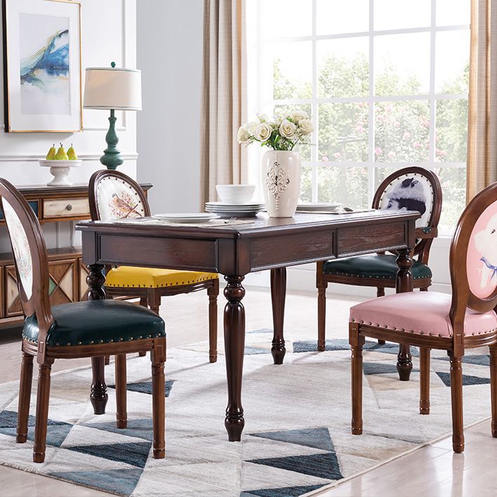 Solid Wood Mid-Century Modern Rectangle Table Wood Top Dining Table with 4 Legs Clearhalo ' dining_table' 'Dining Tables & Seating' 'Dining Tables' 'furn' 'furn_dining_table' 'Furniture' 'furniture_dining_table' 'Kitchen & Dining Furniture' 'kitchen&dining_furn' 'kitchen' 'kitchen_dining_table' 1200x1200_49a70863-eeac-47d6-9ab1-0c54eb021435