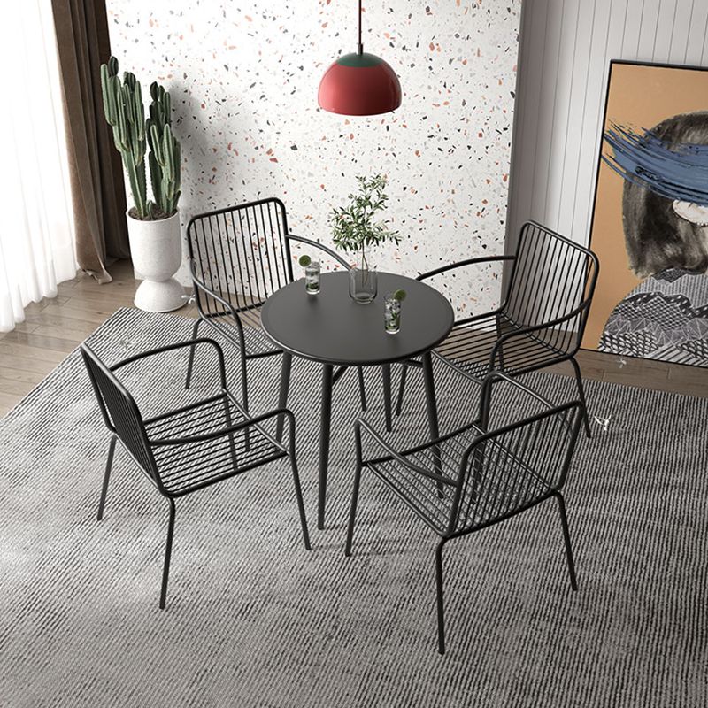 Industrial Dining Room Table Iron Dining Table with Sled Base for Home Kitchen Dinner Clearhalo ' dining_table' 'Dining Tables & Seating' 'Dining Tables' 'furn' 'furn_dining_table' 'Furniture' 'furniture_dining_table' 'Kitchen & Dining Furniture' 'kitchen&dining_furn' 'kitchen' 'kitchen_dining_table' 1200x1200_49a84908-6f88-4d4d-a3cb-3ff9580c3f3f