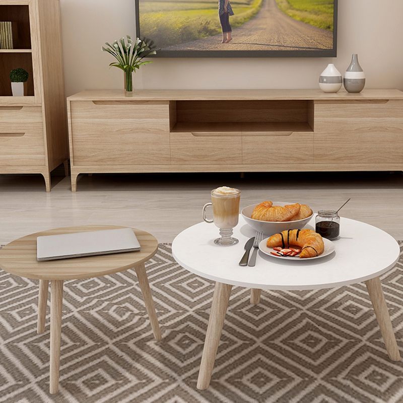 3/4 Legs Base Design Wood-based Craft/white Square/round Coffee Table Clearhalo 'Coffee & Accent Tables' 'Coffee Tables' 'coffee_tables' 'furn' 'furn_coffee_tables' 'Furniture' 'furniture_coffee_tables' 'Living Room Furniture' 1200x1200_49a9065b-03af-41e6-88b7-fd26970cfd5c