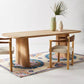 Contemporary Dining Table Natural Solid Wood Dining Table with Double Pedestal Clearhalo 'Dining Tables & Seating' 'Dining Tables' 'dining_table' 'furn' 'furn_dining_table' 'Furniture' 'furniture_dining_table' 'Kitchen & Dining Furniture' 'kitchen' 'kitchen_dining_table' 1200x1200_49aa3b4f-645c-4fbd-931d-55f6c4f7b70e