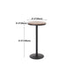Industrial Style Bar Table Wood and Metal Pub Table for Coffee Shop Clearhalo 'Bar Furniture' 'Bar Tables' 'bar_tables' 'furn' 'furn_bar_tables' 'Furniture' 'furniture_bar_tables' 'Kitchen & Dining Furniture' 'kitchen&dining_furn' 'kitchen' 1200x1200_49ac4f83-6f64-48a5-8470-1fb916d2bab7