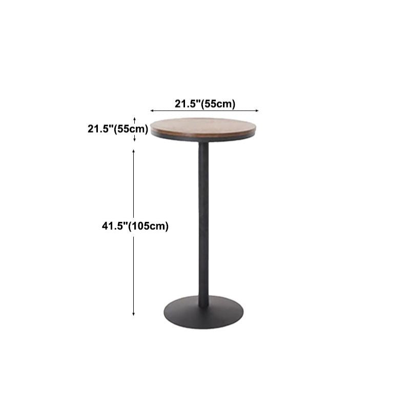 Industrial Style Bar Table Wood and Metal Pub Table for Coffee Shop Clearhalo 'Bar Furniture' 'Bar Tables' 'bar_tables' 'furn' 'furn_bar_tables' 'Furniture' 'furniture_bar_tables' 'Kitchen & Dining Furniture' 'kitchen&dining_furn' 'kitchen' 1200x1200_49ac4f83-6f64-48a5-8470-1fb916d2bab7