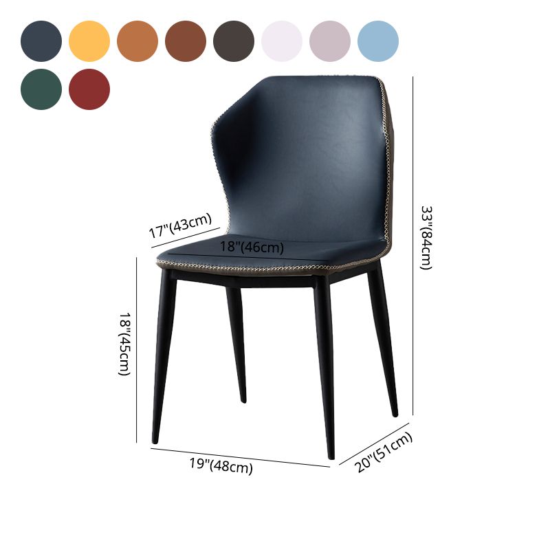 Industrial Indoor Side Chair Wingback Metal Upholstered Dining Room Chair (Set of 2) Clearhalo ' kitchen&dining_furn' 'Dining Chairs' 'Dining Tables & Seating' 'dining_chair' 'furn' 'furn_dining_chair' 'Furniture' 'furniture_dining_chair' 'Kitchen & Dining Furniture' 'kitchen' 1200x1200_49ac67f8-014a-4ff2-a40f-0df1218acff0