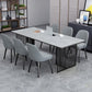 Modern Style 1/2/7 Pieces Dining Set with Gray Chair Kitchen Set for Dining Room Clearhalo 'Dining Room Sets' 'Dining Tables & Seating' 'dining_room_set' 'furn' 'furn_dining_room_set' 'Furniture' 'furniture_dining_room_set' 'Kitchen & Dining Furniture' 'kitchen&dining_furn' 'kitchen' 1200x1200_49add280-607b-4a14-b0f7-ebfc1905763d