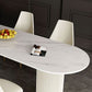 Minimalist White Irregular Dining Table Sintered Stone Standard Dining Table for Kitchen Clearhalo ' dining_table' 'Dining Tables & Seating' 'Dining Tables' 'furn' 'furn_dining_table' 'Furniture' 'furniture_dining_table' 'Kitchen & Dining Furniture' 'kitchen&dining_furn' 'kitchen' 'kitchen_dining_table' 1200x1200_49aee37c-f477-4e45-adba-58d19077ff57