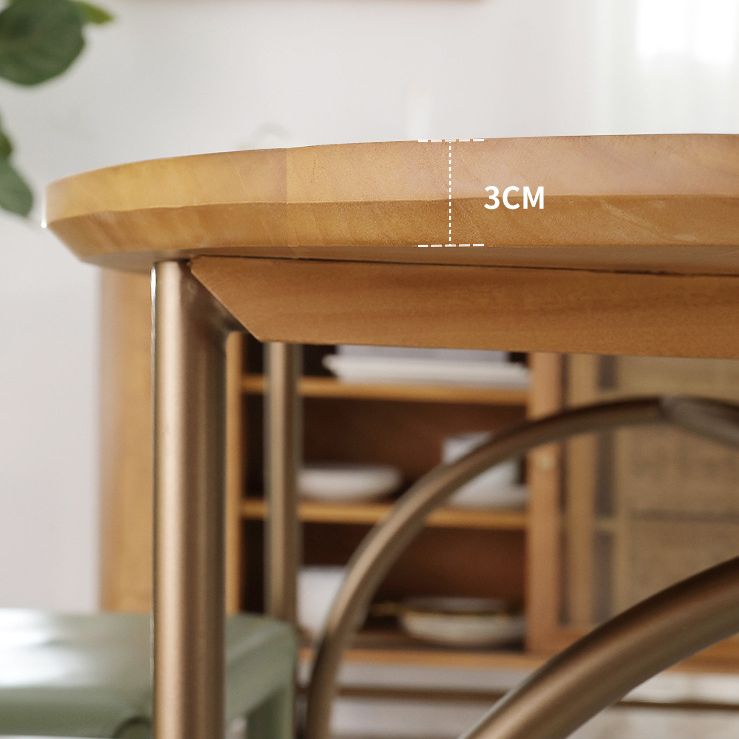 Modern Style Solid Wood Dining Table Brown Oval Table with 4 Legs for Dinning Room Clearhalo ' dining_table' 'Dining Tables & Seating' 'Dining Tables' 'furn' 'furn_dining_table' 'Furniture' 'furniture_dining_table' 'Kitchen & Dining Furniture' 'kitchen&dining_furn' 'kitchen' 'kitchen_dining_table' 1200x1200_49afa6b3-0114-4c14-83c2-a87ff462b288