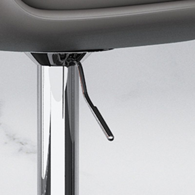 Sgabello da bar imbottito moderno ad altezza regolabile con poggiapiedi