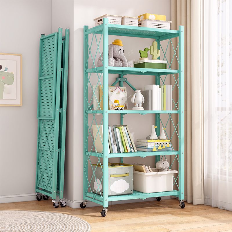 Libreria moderna in metallo, libreria geometrica aperta per qualsiasi stanza