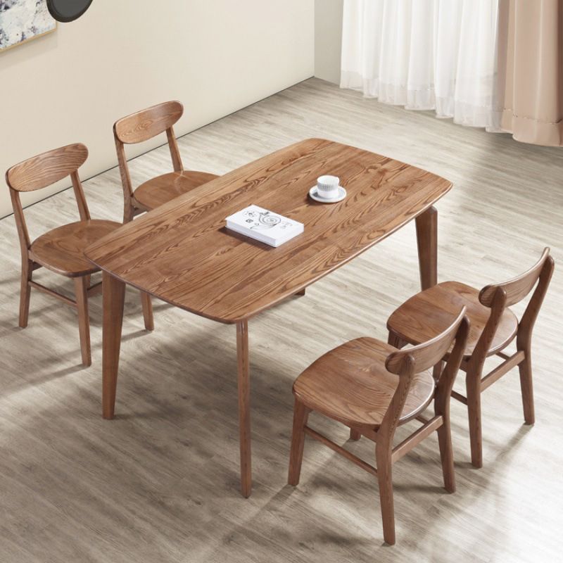 Modern Dining Side Chair Matte Finish Solid Wood Open Back Armless Chair Clearhalo ' kitchen&dining_furn' 'Dining Chairs' 'Dining Tables & Seating' 'dining_chair' 'Furniture' 'furniture_dining_chair' 'Kitchen & Dining Furniture' 'kitchen' 1200x1200_49b7f83b-b11f-4e5e-9015-8ebca57e35da