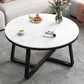 Stone Geometric Contemporary Coffee Table Cross Legs Coffee Table Clearhalo 'Coffee & Accent Tables' 'Coffee Tables' 'coffee_tables' 'furn' 'furn_coffee_tables' 'Furniture' 'Living Room Furniture' 1200x1200_49b88f6d-baa4-4e71-95b4-4eb1a8497e54