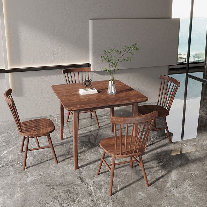 Modern 1/3/5 stukken Dinerset rechthoekige houten eettafel voor café