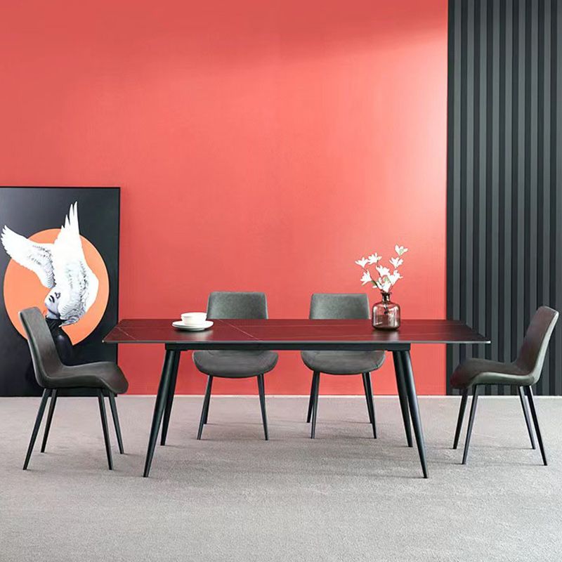 Sillas de comedor de cuero industrial sólidos laterales laterales para la cocina