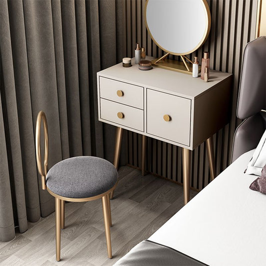 23. 6 "brede ijdelheid tafel ingesteld met ontlasting moderne 3-lading kleedtafel