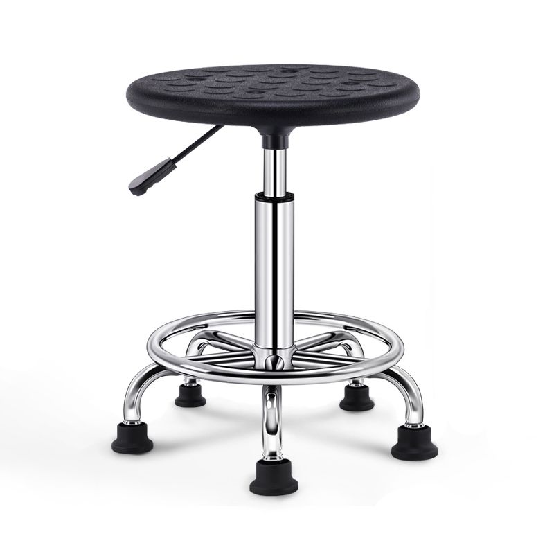 Modern Rotatable Adjustable Counter Stool Steel Lab Bar Stool with Leather Cushion Clearhalo 'Bar Furniture' 'Bar Stools' 'bar_stools' 'furn' 'furn_bar_stools' 'furniture_bar_stools' 'Kitchen & Dining Furniture' 'kitchen&dining_furn' 'kitchen' 'kitchen_furn' Furniture' 1200x1200_49be80b4-3a3b-49b8-881f-f27c55885553