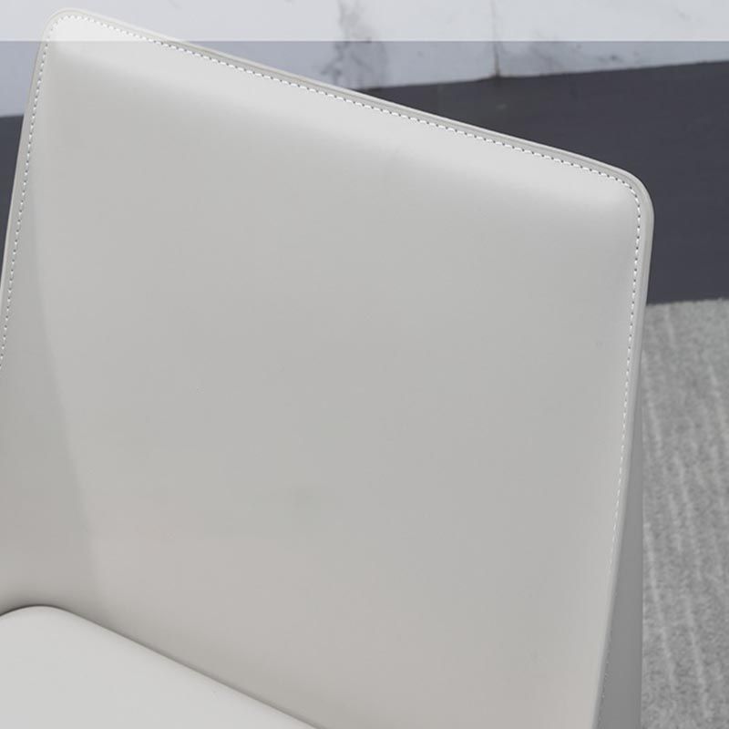 Modern Dining Chairs Armless Chairs with Metal Legs for Kitchen Clearhalo 'Dining Chairs' 'Dining Tables & Seating' 'dining_chair' 'furn' 'furn_dining_chair' 'Furniture' 'Kitchen & Dining Furniture' 1200x1200_49bf7a2b-7b33-4ed3-8c00-4de7c2c6ced0