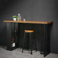 Indoor Glam Pub Set Natural 1/2/3 Pieces Wood and Metal Pub Table Set with Storage Clearhalo 'Bar Furniture' 'furn' 'furn_home_bar_bar_sets' 'Furniture' 'Home Bars & Bar Sets' 'home_bar_bar_sets' 'Kitchen & Dining Furniture' 1200x1200_49c0031f-ccd4-4942-9f16-86d2f811fd45