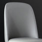 Contemporary Dining Armless Chair Matte Finish Leather Curved Parsons Chair Clearhalo ' kitchen&dining_furn' 'Dining Chairs' 'Dining Tables & Seating' 'dining_chair' 'furn' 'furn_dining_chair' 'Furniture' 'furniture_dining_chair' 'Kitchen & Dining Furniture' 'kitchen' 1200x1200_49c28382-907f-463f-ba47-6acb71863659