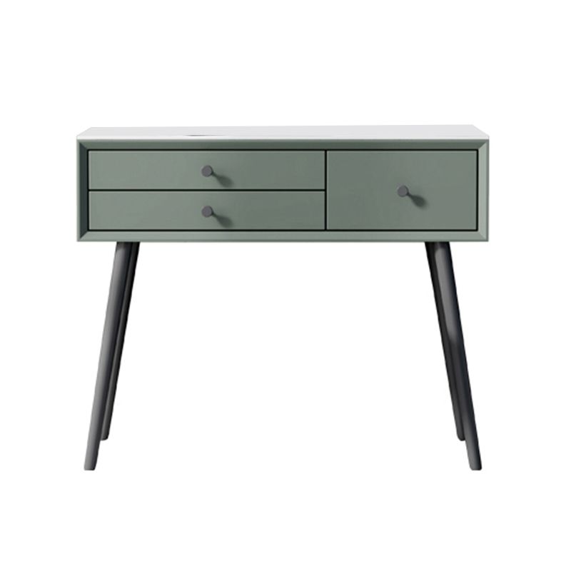 Tavolo da trucco con vanità in legno contemporaneo set da 3 cassetti