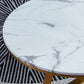 Luxurious Coffee Table Metal Cross Legs Cocktail Table in Gold