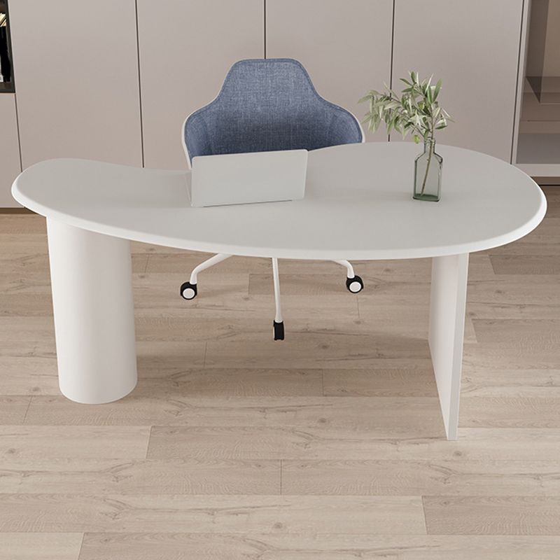 Contemporary 29.5" H Writing Desk Solid Wood Office Desk with Legs Clearhalo 'furn' 'furn_office_desk' 'Furniture' 'Office Desks' 'Office Furniture' 'office_desk' 1200x1200_49c6692b-ba02-4213-90f7-8bb9800d7fd6