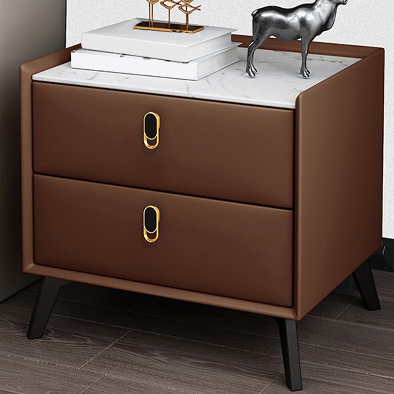 Table de nuit moderne Stone Accent Table table de nuit pour chambre à coucher