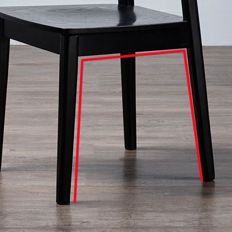 Black Modern Side Chair Solid Wood Dining Chair for Living Room Clearhalo 'Dining Chairs' 'Dining Tables & Seating' 'dining_chair' 'furn' 'furn_dining_chair' 'Furniture' 'Kitchen & Dining Furniture' 1200x1200_49c91363-a461-4c63-97c8-b5053280e77b