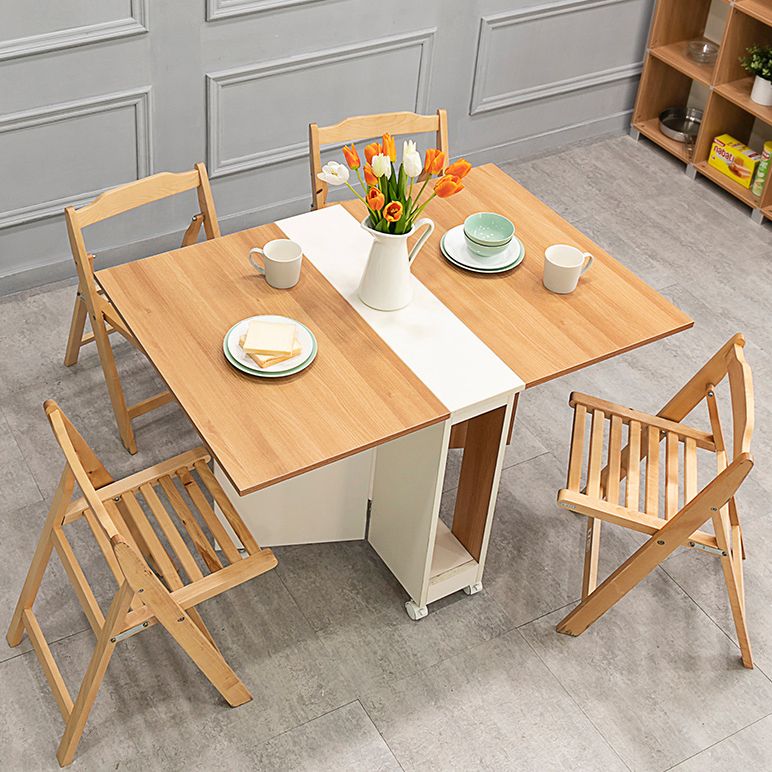47'' Foldable Artificial Wood Table Modern Rectangle Table (only table) Clearhalo ' dining_table' 'Dining Tables & Seating' 'Dining Tables' 'Furniture' 'furniture_dining_table' 'Kitchen & Dining Furniture' 'kitchen&dining_furn' 'kitchen' 'kitchen_dining_table' 1200x1200_49ca34d1-12cb-498c-8978-f1ac285174b4