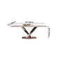 Glam Rectangle White Dining Table Sintered Stone Top Kitchen Dining Table with Pedestal Base Clearhalo ' dining_table' 'Dining Tables & Seating' 'Dining Tables' 'furn' 'furn_dining_table' 'Furniture' 'furniture_dining_table' 'Kitchen & Dining Furniture' 'kitchen&dining_furn' 'kitchen' 'kitchen_dining_table' 1200x1200_49cb4b51-5ca1-432e-b94e-89206a6eaf5c