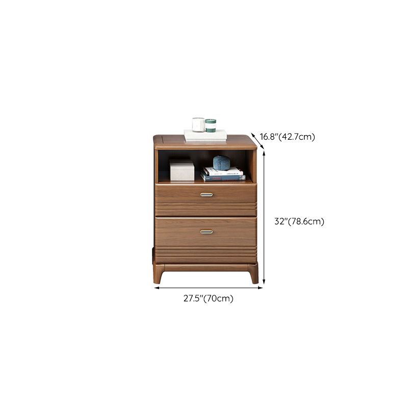 Mid-Century Modern Brown Chest 27.55" Wide 2/3/4 - Drawer Accent Chest Clearhalo 'Cabinets & Chests' 'cabinets_chests' 'furn' 'furn_cabinets_chests' 'Furniture' 'Living Room Furniture' 1200x1200_49cc95c3-7a99-4b7d-a3ba-ccdd08182fa4