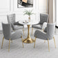 Glossy White Table with Metal Tulip Traditional Luxury Dining Table Clearhalo 'Dining Tables & Seating' 'Dining Tables' 'dining_table' 'furn' 'furn_dining_table' 'Furniture' 'Kitchen & Dining Furniture' 1200x1200_49ccdfda-72f6-4242-b68e-1dea93d1243e