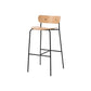 Industrial Black Counter Stool Iron Wooden Bar Bristol Stool with Low Back 1 Piece Clearhalo 'Bar Furniture' 'Bar Stools' 'bar_stools' 'furniture_bar_stools' 'Kitchen & Dining Furniture' 'kitchen&dining_furn' 'kitchen' 'kitchen_furn' Furniture' 1200x1200_49cdebac-17bc-4e87-ad76-5d8acae2b772