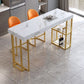 Contemporary Sintered Stone Top Counter Table with Double Pedestal Clearhalo 'Bar Furniture' 'Bar Tables' 'bar_tables' 'furn' 'furn_bar_tables' 'Furniture' 'Kitchen & Dining Furniture' 1200x1200_49d014c1-ed4b-41d8-8840-2237bfa5ff5c