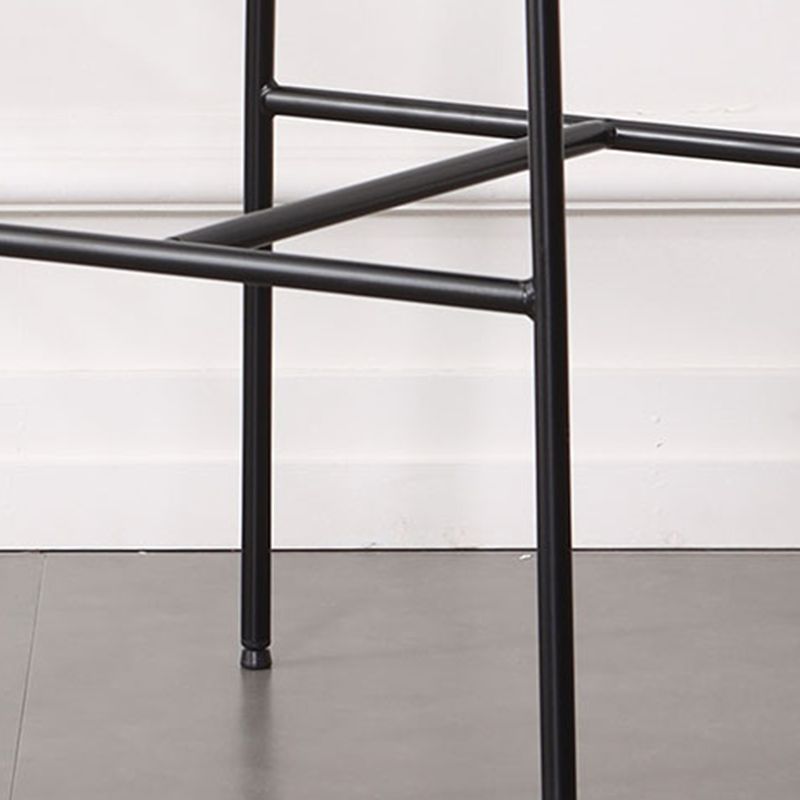 Industrial Iron Simple Barstool Restaurant Tall Stool with Wood Seat, 1 Piece Clearhalo 'Bar Furniture' 'Bar Stools' 'bar_stools' 'furn' 'furn_bar_stools' 'furniture_bar_stools' 'Kitchen & Dining Furniture' 'kitchen&dining_furn' 'kitchen' 'kitchen_furn' Furniture' 1200x1200_49d050bb-1526-418c-b017-c74effb1efe9