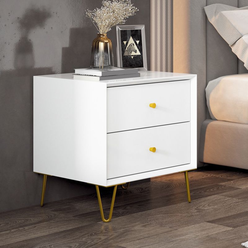 フェイクウッドベッドナイトスタンドドロワー付きコンテンポラリーベッドサイドキャビネット