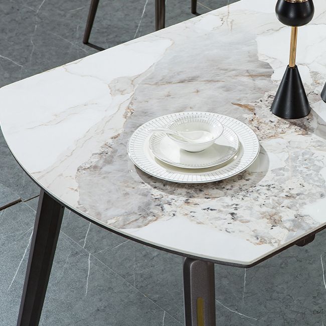 Juego de mesa redonda de estilo contemporáneo 1/2/5 Piezas de comedor para cocina