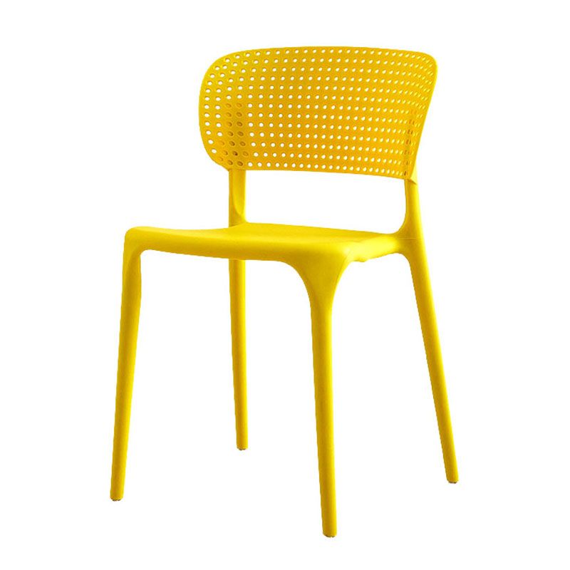 Contemporary Style Stackable Chair Dining Open Back Armless Chairs with Plastic Legs Clearhalo 'Dining Chairs' 'Dining Tables & Seating' 'dining_chair' 'Furniture' 'furniture_dining_chair' 'Kitchen & Dining Furniture' 1200x1200_49d2997d-7a7e-4744-94dd-d87748641e40