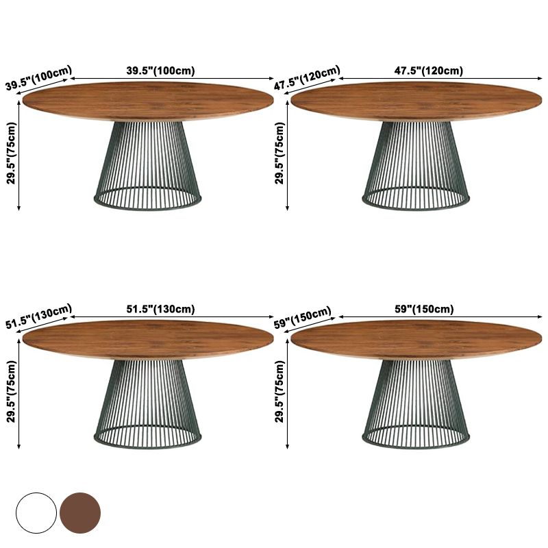 Pine Solid Wood Pedestal Table Simplicity Style Dining Table Round for Home Clearhalo ' dining_table' 'Dining Tables & Seating' 'Dining Tables' 'furn' 'furn_dining_table' 'Furniture' 'furniture_dining_table' 'Kitchen & Dining Furniture' 'kitchen&dining_furn' 'kitchen' 'kitchen_dining_table' 1200x1200_49d56196-61f8-4c56-8dbc-7300fe744bc4