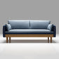 Contemporain 29.9 "H Coton Blend Square ARM SOFA pour l'appartement