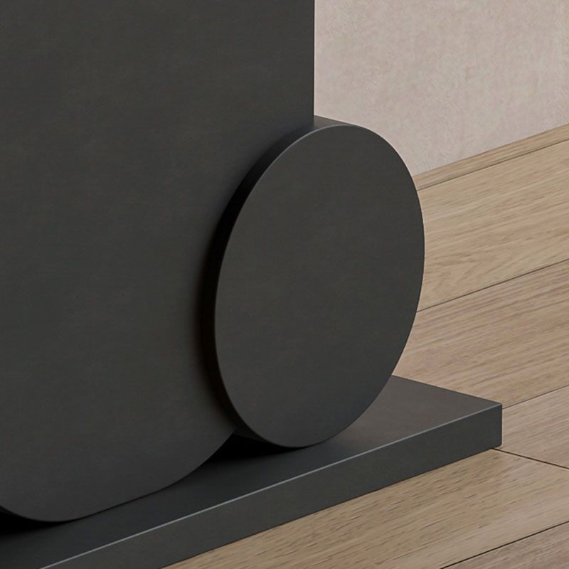 12 Inch Wide Accent Table Glam Half Moon Stone Console Table