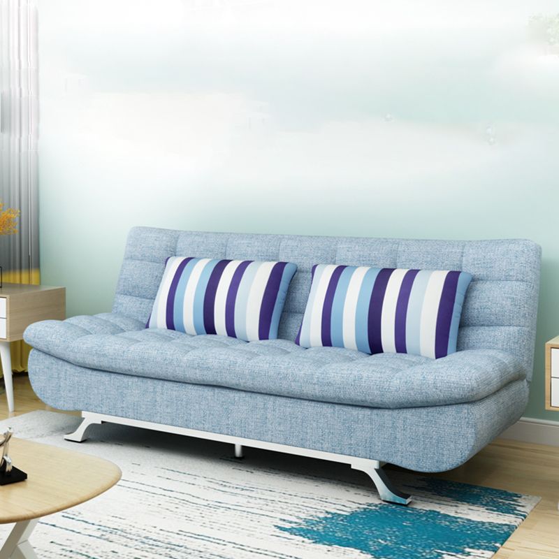 74.80" W √ó 33.46" D √ó 35.43" H Linen Biscuit Back Armless Sofa with Storage Clearhalo 'furn' 'furn_sofas' 'Furniture' 'furniture_sofas' 'kitchen' 'kitchen_sofas' 'Living Room Furniture' 'Sofa' 'sofas' 1200x1200_49d914a8-1661-434d-a22b-2fe4ccdbe69c